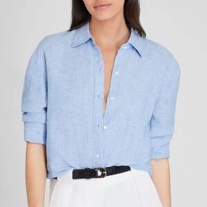 Club Monaco Signature Solid Linen Shirt